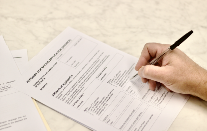 divorce paperwork